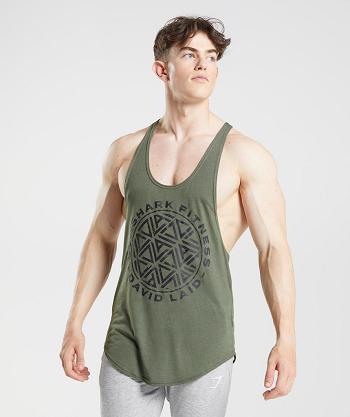 Pánské Stringers Gymshark Gs X David Laid Olivy Zelené | CZ 2574GSO